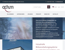 Tablet Screenshot of octum.de